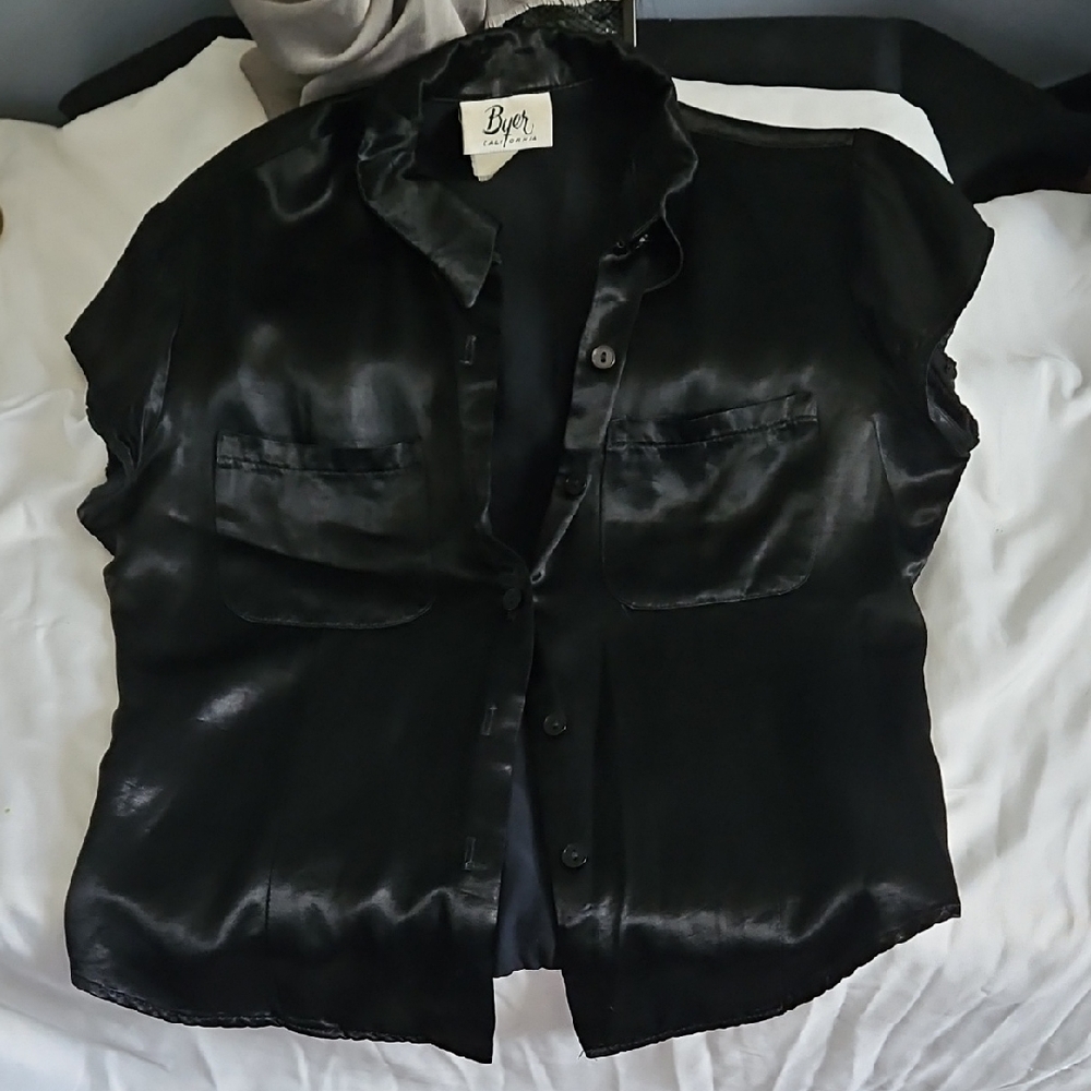 Byer California Elegant Black Blouse